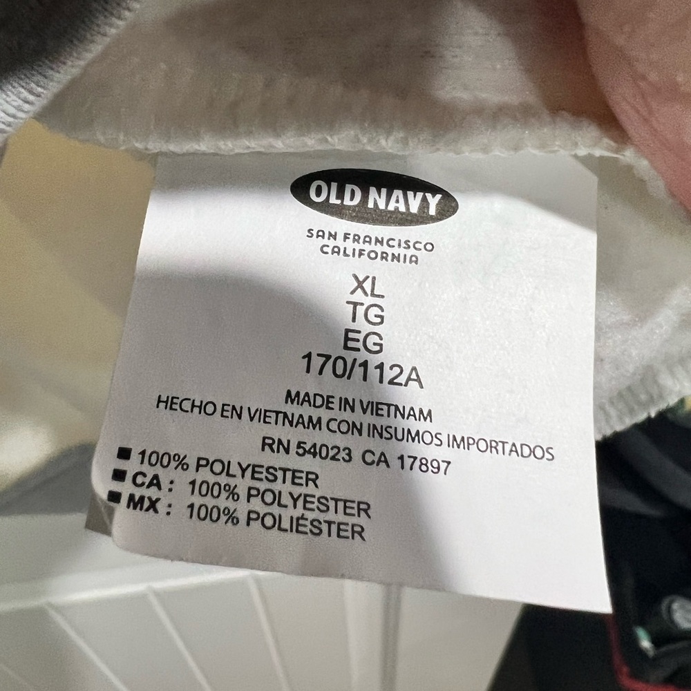 Women’s Old Navy white cream grey gray‎ pullover sweatshirt XL new NWT - Picture 5 of 7